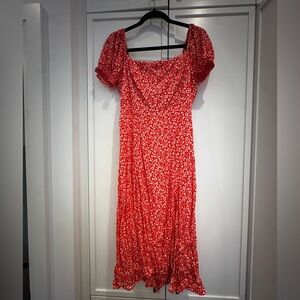 Ever New Floral Midi Dress Size 6 Petite